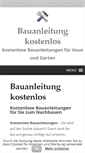 Mobile Screenshot of bauanleitungkostenlos.de